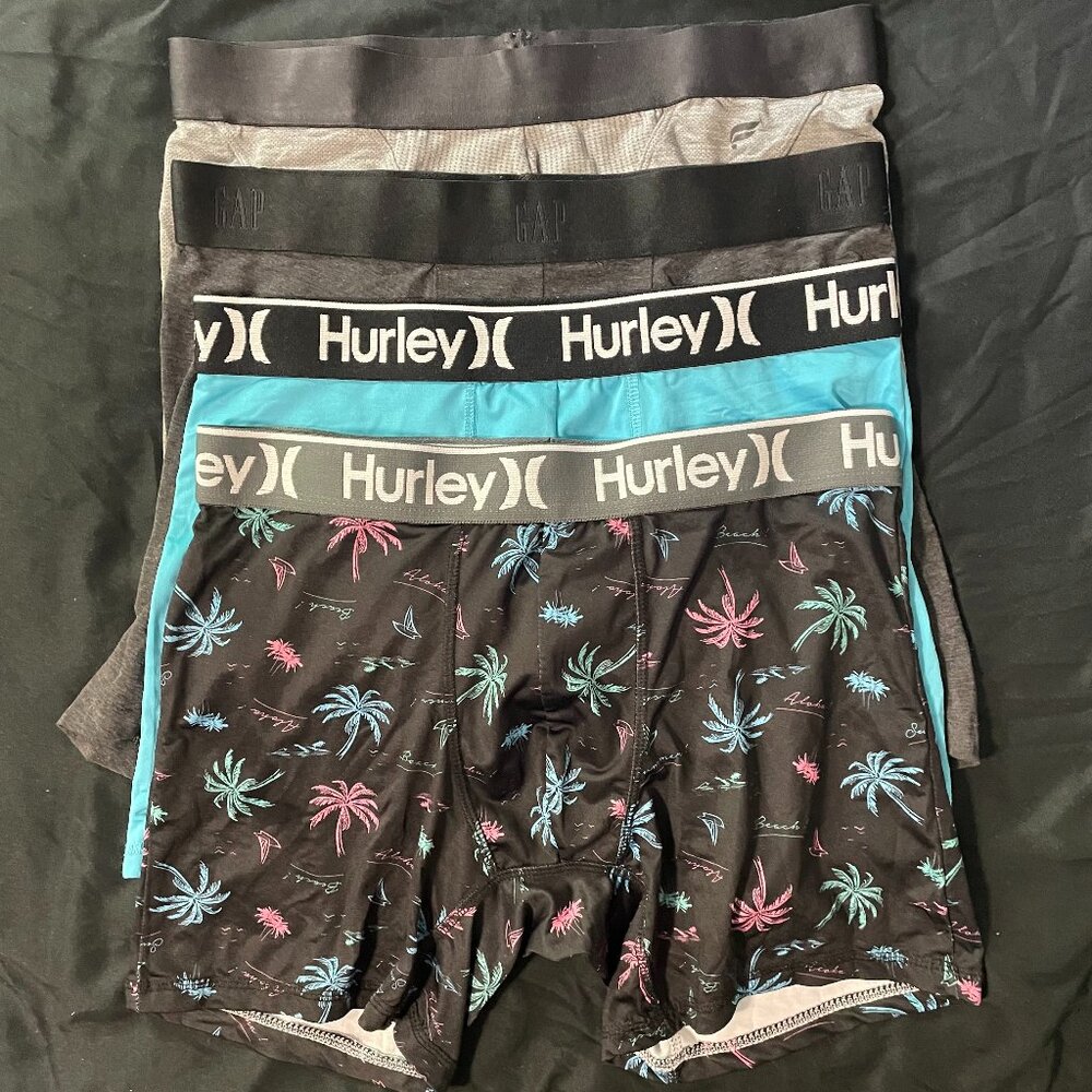 Hurley Fabletics Gap Men's Boxer Briefs Lot of 4 - Size Medium